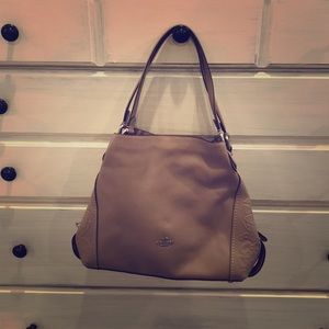 Coach Taupe Leather Hobo